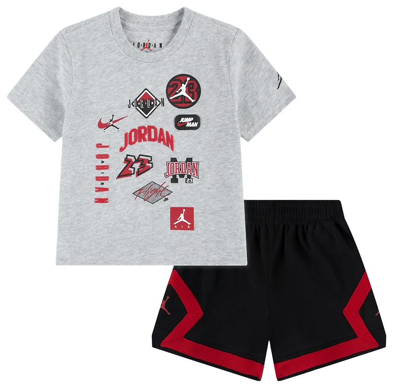 Jordan Dynasty Patch T-Shirt Shorts Set - Boys' Toddler