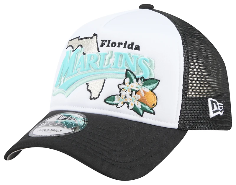 New Era Marlins State Flower Cap - Men's