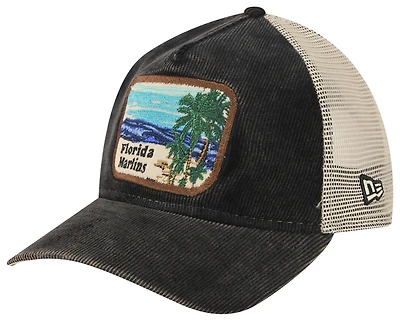New Era Marlins Vintage Landscape Cap - Men's