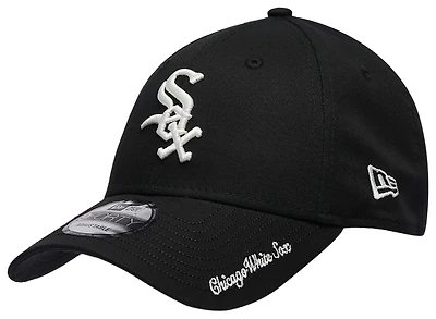 New Era White Sox Visor Script 9FORTY Cap - Men's