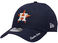 New Era Astros Visor Script 9FORTY Cap - Men's