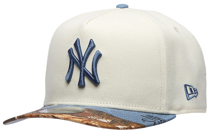 New Era Yankees 950AF RealTree Blue Cap - Men's