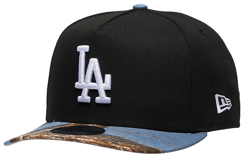 New Era Dodgers 950AF RealTree Blue Cap - Men's