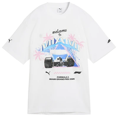 PUMA F1 Miami Washed Graphic Tee - Men's
