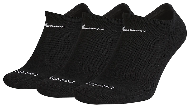 Nike 3 Pack Dri-FIT Plus No Show Socks - Men's