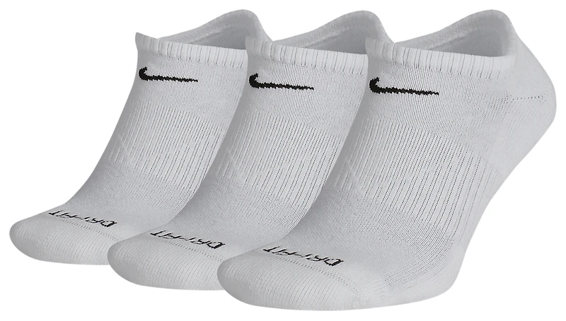 Nike 3 Pack Dri-FIT Plus No Show Socks - Men's