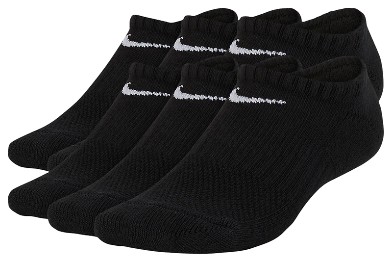 Nike 6 Pack Cushioned No-Show Socks - Boys' Grade School