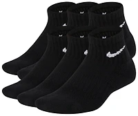 Nike 6 Pack Cushioned Quarter Socks - Boys' Grade School