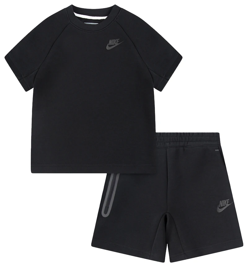 Nike Tech Fleece T-Shirt And Shorts Set - Boys' Preschool