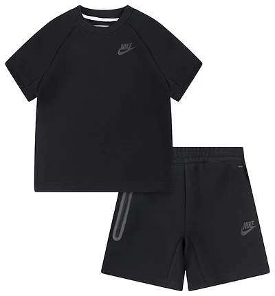 Nike Tech Fleece T-Shirt And Shorts Set - Boys' Preschool