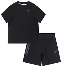 Nike Tech Fleece T-Shirt And Shorts Set - Boys' Preschool