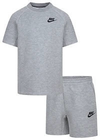 Nike Tech Fleece T-Shirt And Shorts Set - Boys' Preschool