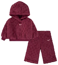 Nike Cozy Pullover Hood and Pants Set - Girls' Preschool