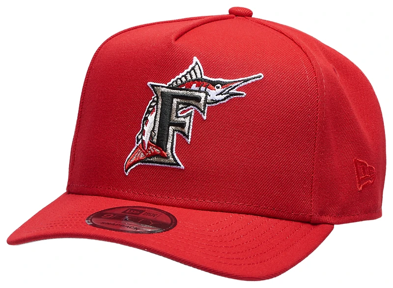 New Era Marlins 950AF 25th Anniversary WS Curve Cap - Men's
