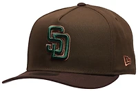 New Era Padres 9FIFTY A-Frame Curve Cap - Men's