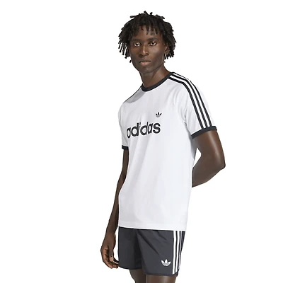 adidas T-shirt à bords contrastants moulant 3-Stripes - Pour hommes