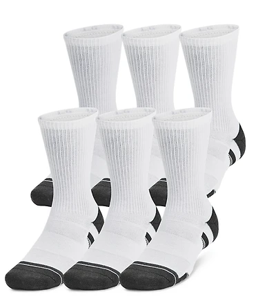 Under Armour Perf Tech 6 Pack Crew Socks - Men's