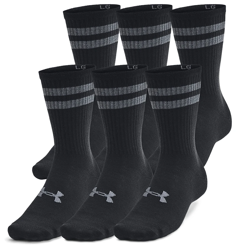 Under Armour Essential 6 Pack Crew Socks - Men's