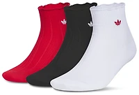 adidas Paquet de 3 paires chaussettes courtes à volants Originals - Adulte