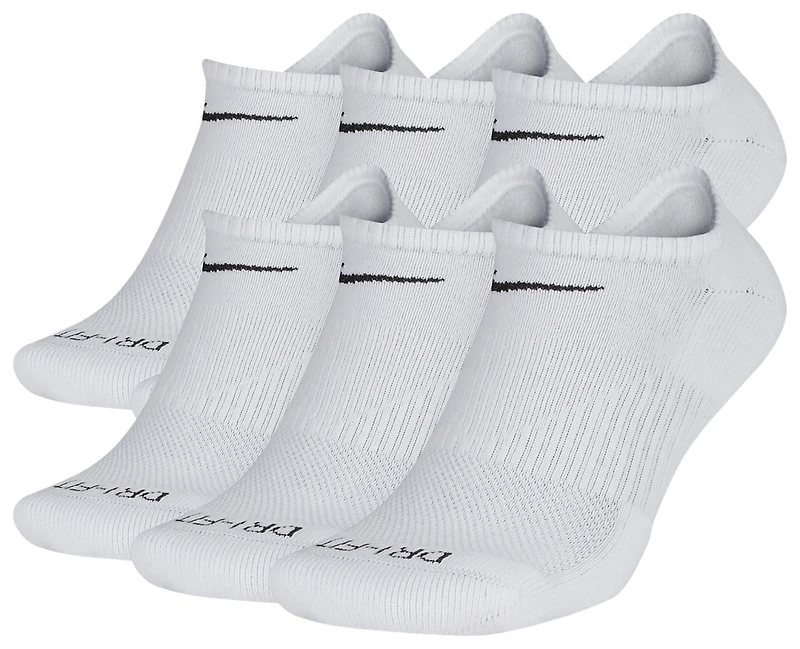 Nike 6 Pack Dri-FIT Plus No Show Socks - Men's