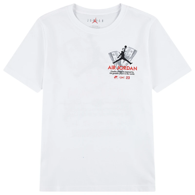 Jordan AJ5 Fire Red Tour Short Sleeve T-Shirt - Boys' Grade School