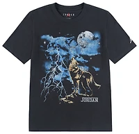 Jordan Wolf Grey Retro T-Shirt - Boys' Grade School