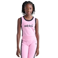adidas 3 Stripe Tank - Girls' Grade School