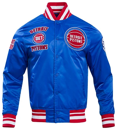 Pro Standard Detroit Pistons Retro Classic Rib Satin Jacket - Men's