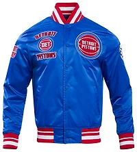 Pro Standard Detroit Pistons Retro Classic Rib Satin Jacket - Men's