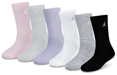 Jordan Everyday Essentials 6 Pack Crew Socks - Girls' Grade School
