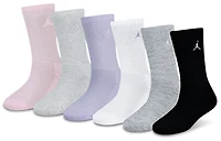 Jordan Everyday Essentials 6 Pack Crew Socks - Girls' Grade School