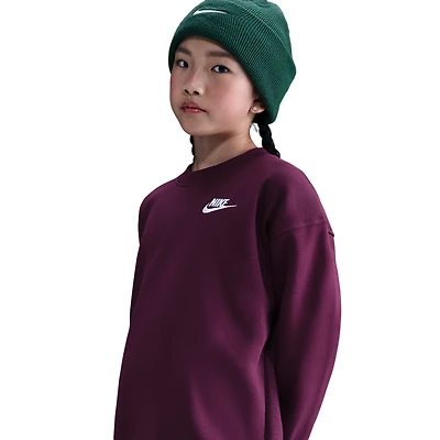 Nike Club Fleece Oversized Crew LBR - Girls' Grade School