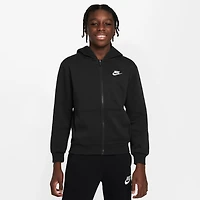 Nike NSW Club Fleece Full-Zip LBR Hoodie - Boys' Grade School