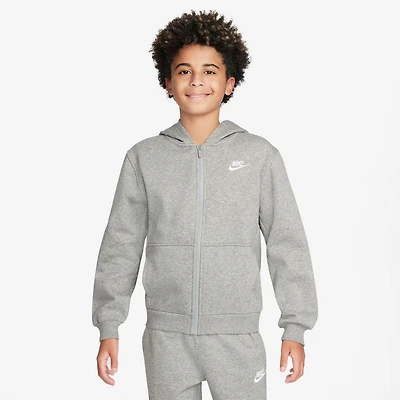Nike NSW Club Fleece Full-Zip LBR Hoodie - Boys' Grade School