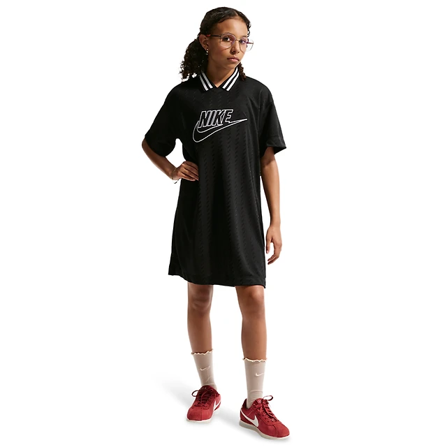 Nike NSW CLN Short Sleeve Jersey Dress - Girls' Grade School