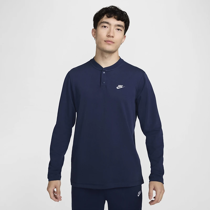 Nike Club LS Henley - Men's