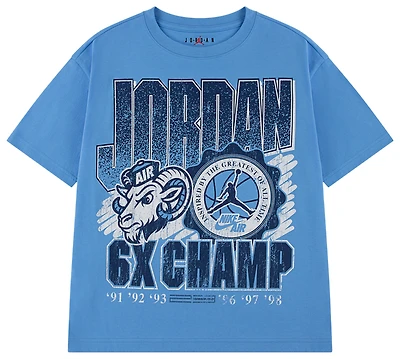 Jordan AJ11 UNC Retro Goat Short Sleeve T-Shirt - Boys' Grade School