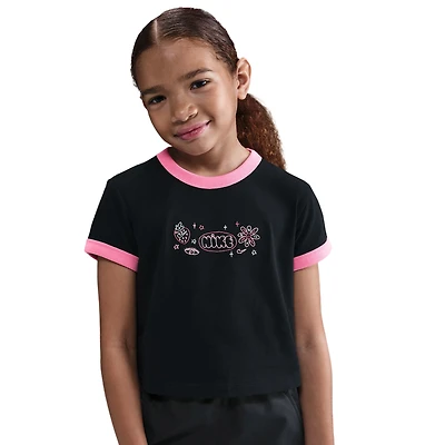Nike NSW Mod Embred Micro Tee - Girls' Grade School