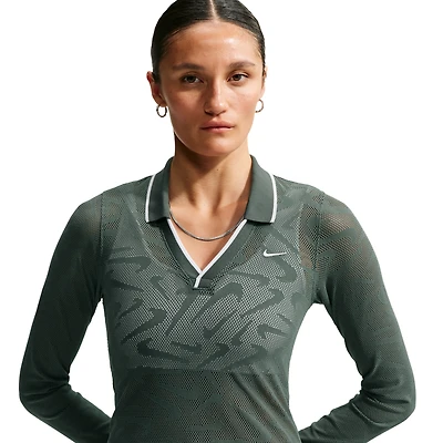 Nike Chll Knit LS Stitch Lace Top - Women's