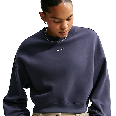 Nike Studio Fleece Mid-OS Crop Crew - Women's