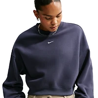 Nike Studio Fleece Mid-OS Crop Crew - Women's