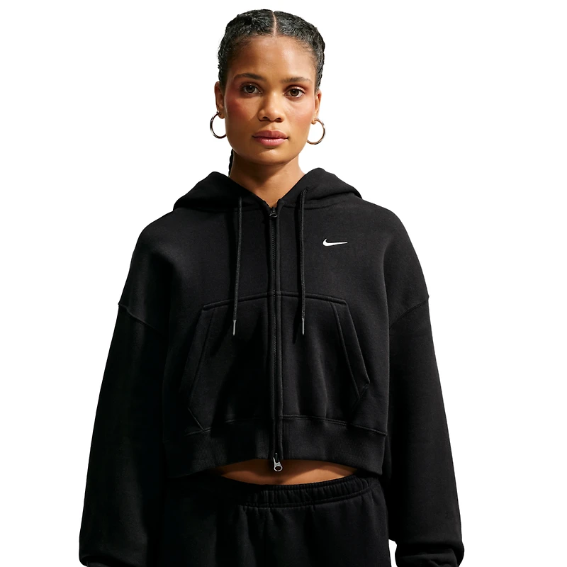 Nike Studio Fleece Mid-OS Crp FZ Hoodie - Women's