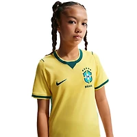 Nike Brasil Dri-Fit Short Sleeve Stadium Home Jersey - Boys' Grade School