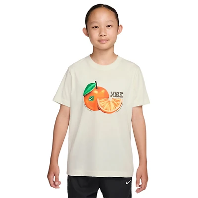 Nike NSW Orange T-shirt - Boys' Grade School