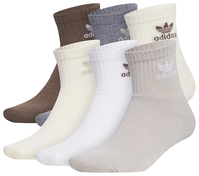 adidas Originals Trefoil 6 Pack Quarter Socks - Men's