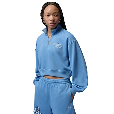 Jordan Brooklyn Fleece FT Qz GFX Crop - Women's