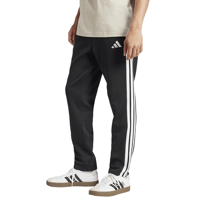 adidas Essentials 3-Stripes Fleece Open Hem Pants - Men's