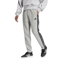 adidas Essentials 3-Stripes Fleece Open Hem Pants - Men's