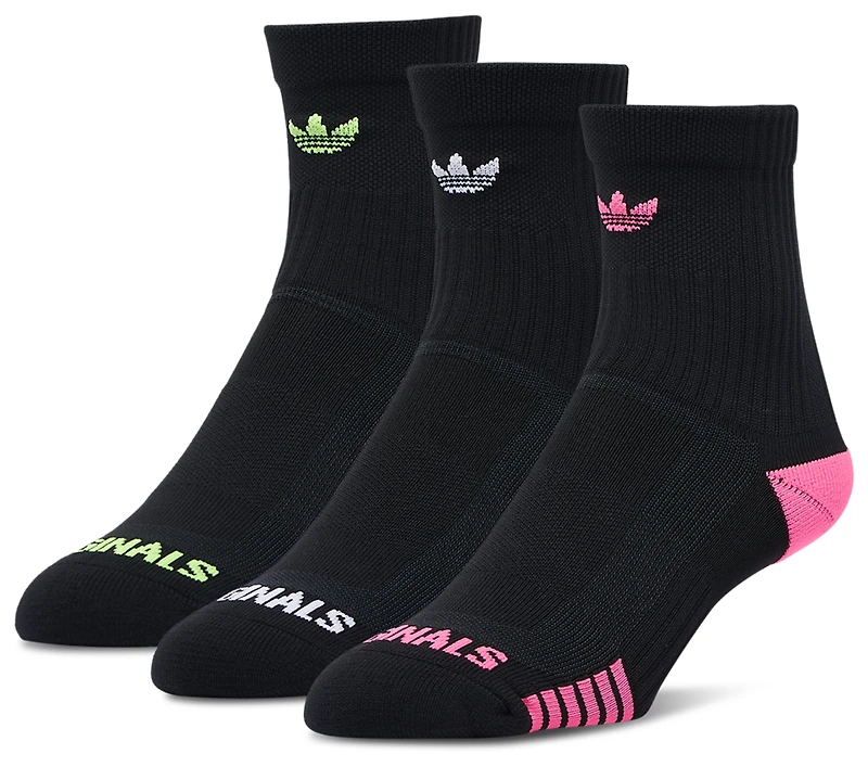 adidas Originals Trefoil 3 Pack Tech Quarter Socks - Men's