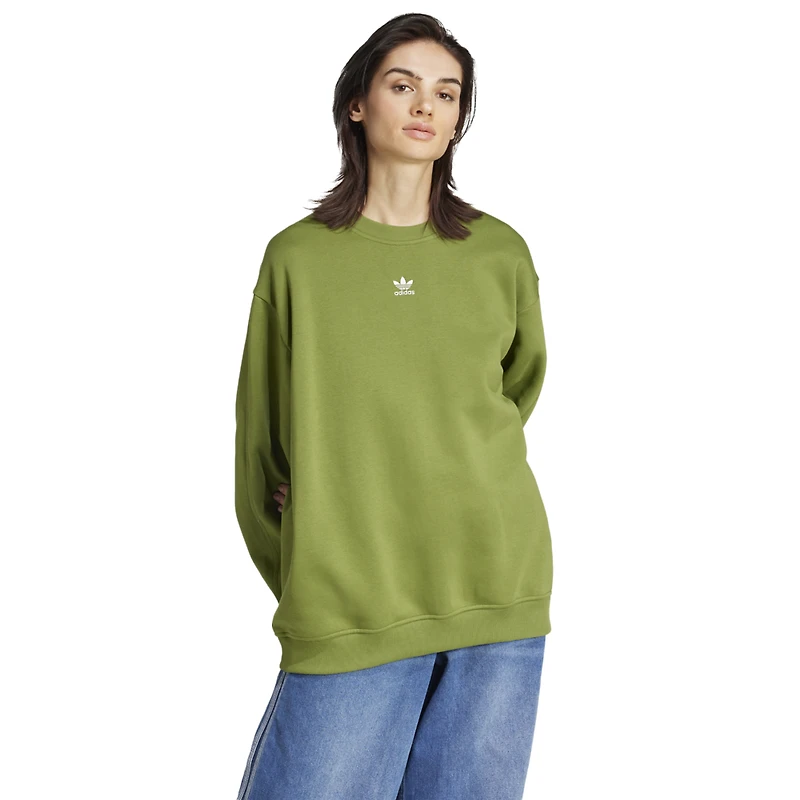 adidas Originals Fleece Oversized Crewneck Sweater - Women's